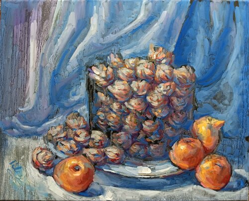 Still Life with Walnuts van Alex Klas, Schilderij te koop op Singulart