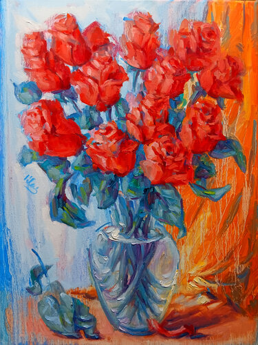 A Dozen Roses ll van Alex Klas, Schilderij te koop op Singulart