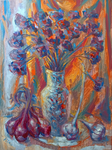 Purple Shades by Alex Klas, Painting for Sale on Singulart