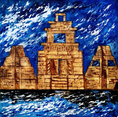 Entrance to Eldorado par Karina Ludborzha, Peinture en vente sur Singulart