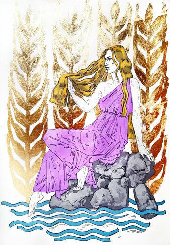 Persephone by Karina Ludborzha, 종이 for Sale on Singulart