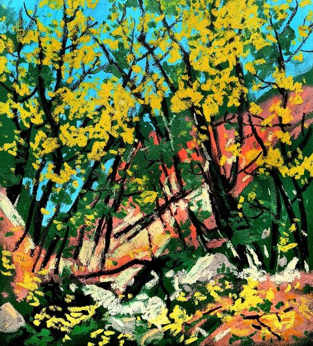 Sunbeam by Karina Ludborzha, Painting for Sale on Singulart