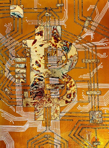 Virtual Gold di Karina Ludborzha, Pittura in vendita su Singulart