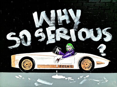Why so serious? di Karina Ludborzha, Pittura in vendita su Singulart
