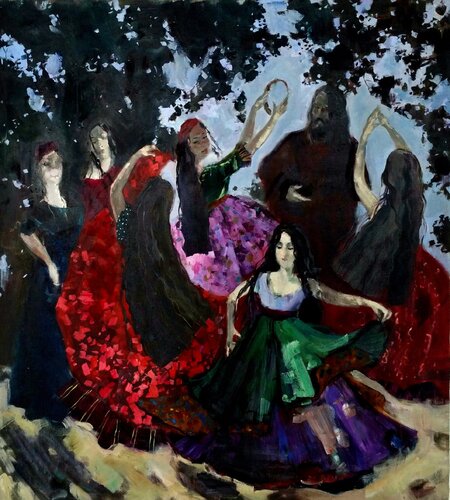 Gipsy dance van Karina Ludborzha, Schilderij te koop op Singulart