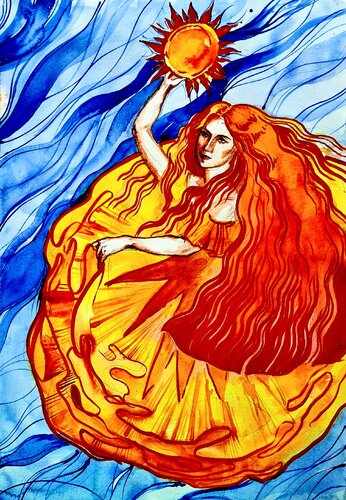 Die Sonne von Karina Ludborzha, Malerei kaufen auf Singulart