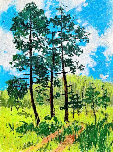 Eingang in den Wald von Karina Ludborzha, Malerei kaufen auf Singulart