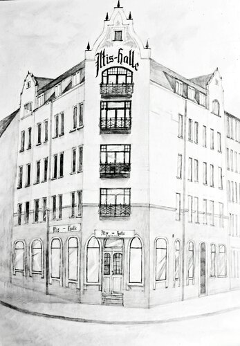 Iltis Halle by Karina Ludborzha, 소묘 for Sale on Singulart