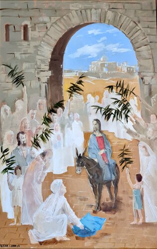 Palmsonntag von Karina Ludborzha, Malerei kaufen auf Singulart