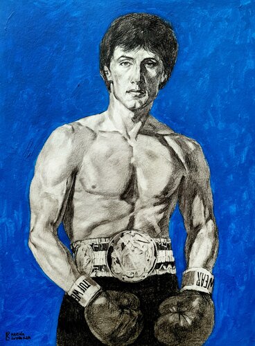 Rocky Balboa von Karina Ludborzha, Zeichnungen kaufen auf Singulart