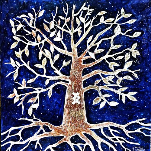 Yddgrasil van Karina Ludborzha, Schilderij te koop op Singulart