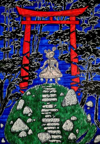 HOMECOMING di Karina Ludborzha, Disegno in vendita su Singulart