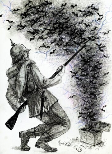 Die Büchse der Pandora de Karina Ludborzha, Dibujo a la venta en Singulart