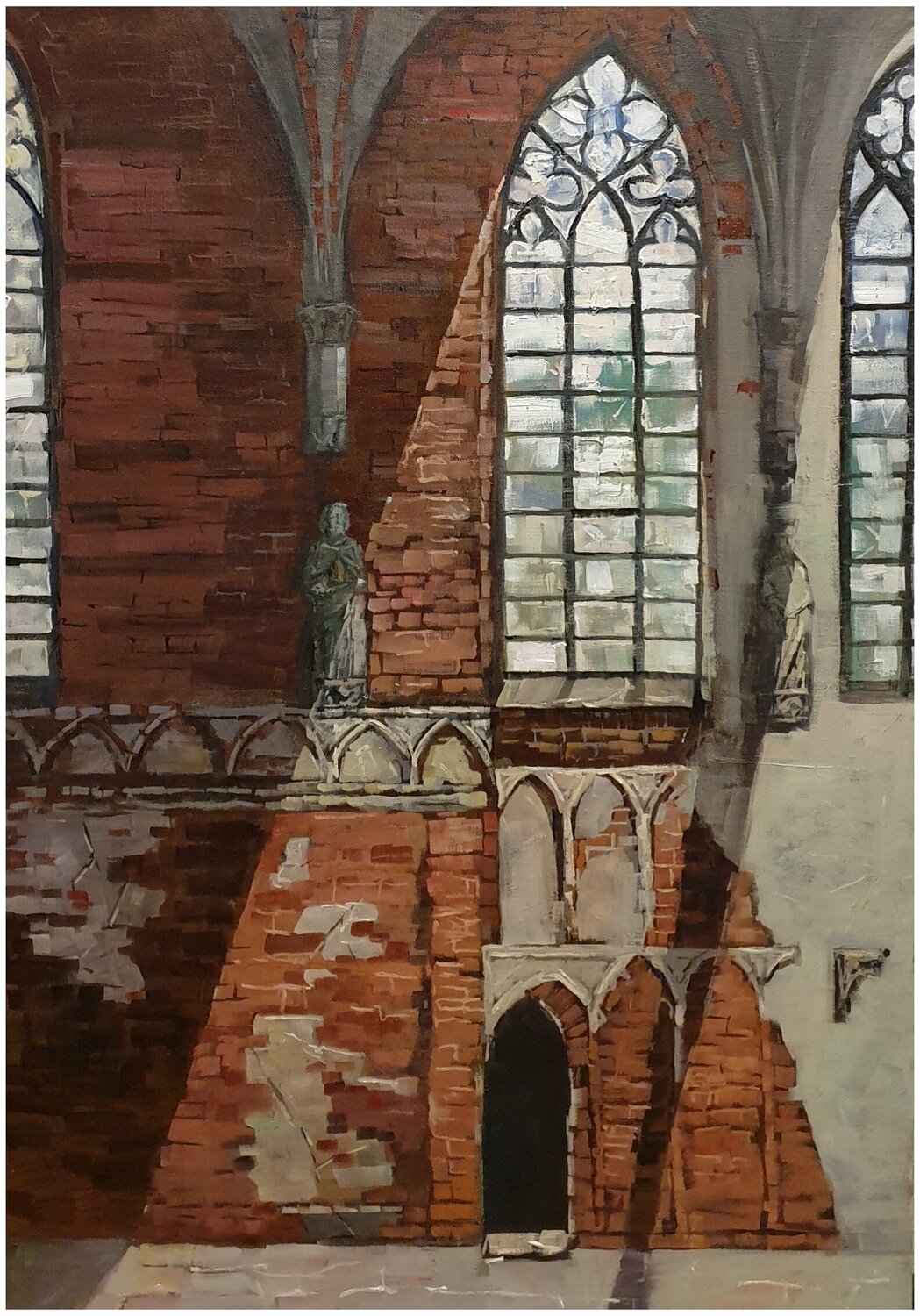 The light in Marienburg" Karina Ludborzha Originalgemälde zu verkaufen