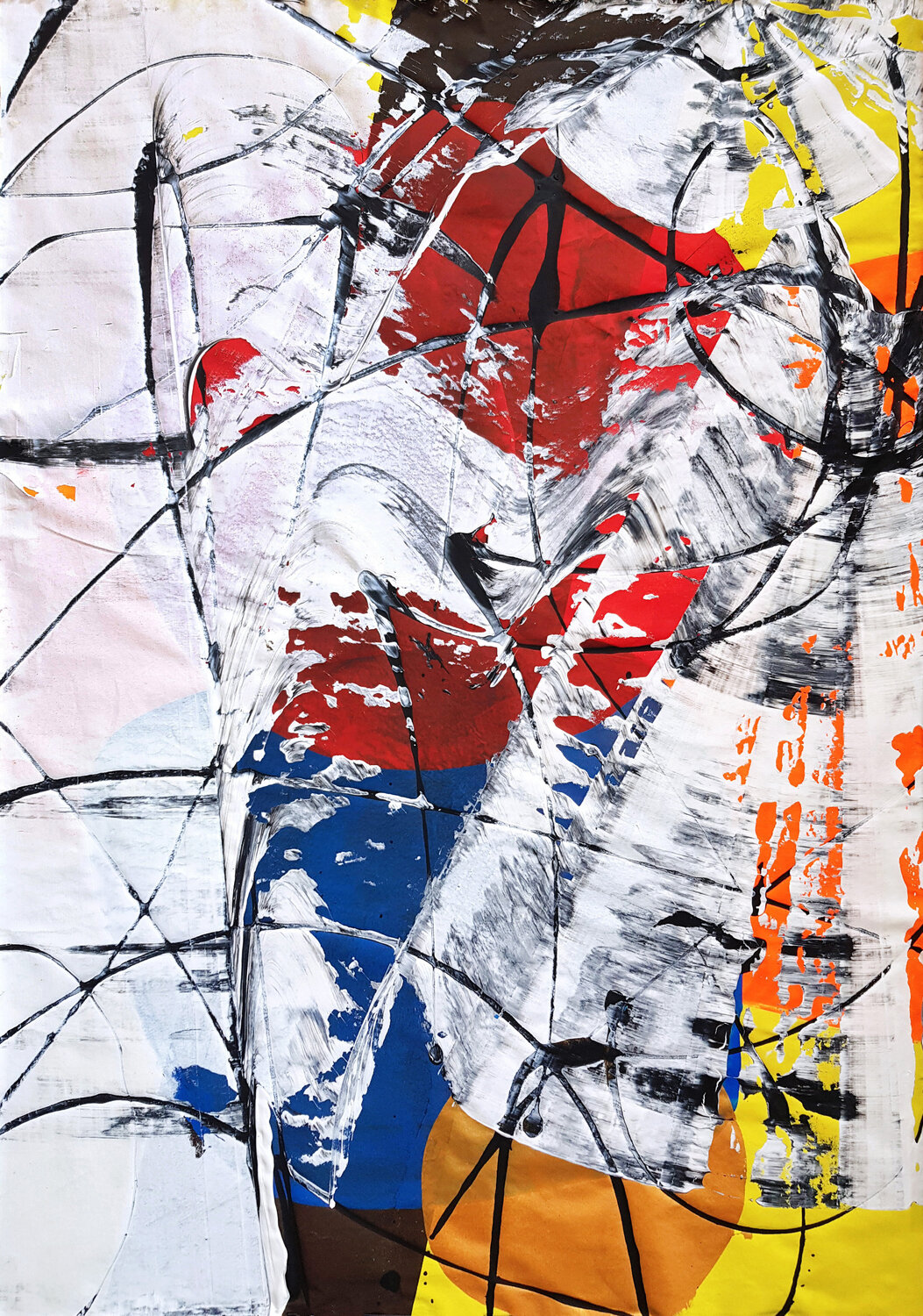 The Motorcyclist Jürgen Angeler Original painting for sale
