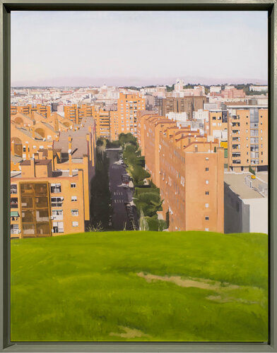 MADRID DESDE UNA TETA.  Un Paisaje urbano de Madrid. von Antonio Mateos Prieto, Malerei kaufen auf Singulart