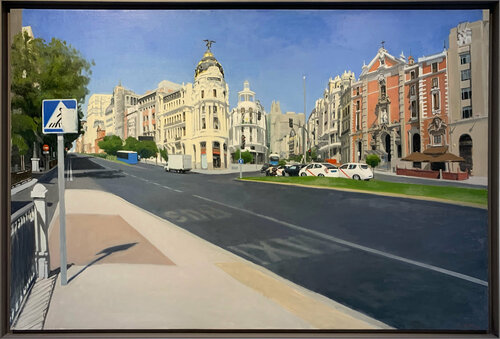 POR LA CALLE DE ALCALÁ di Antonio Mateos Prieto, Pittura in vendita su Singulart