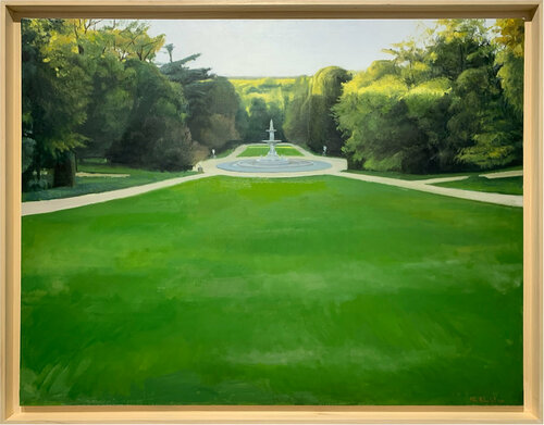 TAPIZ EN EL JARDÍN DEL PALACIO REAL di Antonio Mateos Prieto, Pittura in vendita su Singulart