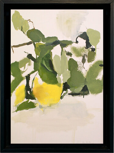 Membrillo. Hojas. Bodegón. Naturaleza muerta (still life) di Antonio Mateos Prieto, Pittura in vendita su Singulart