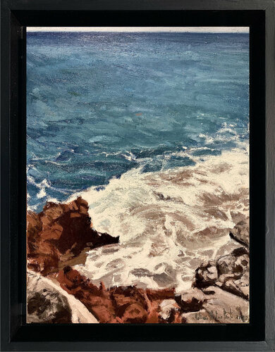 Mar. Cuadro de paisajes. Mar. Rocas. Paisajes. von Antonio Mateos Prieto, Malerei kaufen auf Singulart