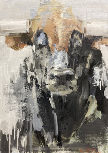 Cabeza de Toro. Tetê Taureau. Bull’s Head by Antonio Mateos Prieto, Painting for Sale on Singulart