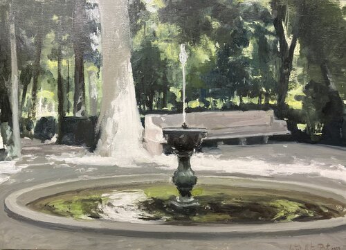 Fuente en los jardines de Aranjuez. Fountain in the Gardens of Aranjuez. Fontaine dans les jardins d’Aranjuez Antonio Mateos Prieto