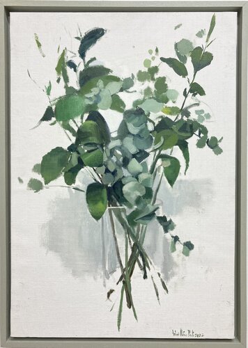 Hojas en jarrón by Antonio Mateos Prieto, Painting for Sale on Singulart