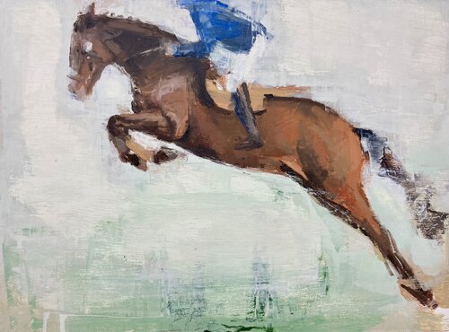 Salto ecuestre II di Antonio Mateos Prieto, Pittura in vendita su Singulart