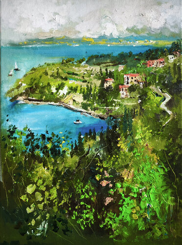 Mare Del Mattino - Original Oil Painting On Canvas, Seascape, Landscape von Annet Loginova, Malerei kaufen auf Singulart