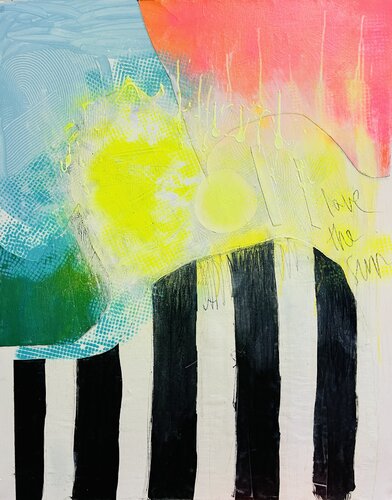 love the sun von Karen und Simone Lehmann, Malerei kaufen auf Singulart