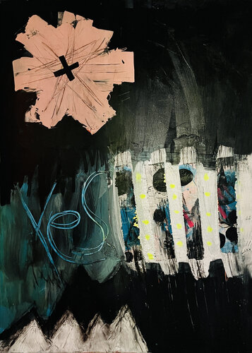 Four reasons for yes! by Karen und Simone Lehmann, Painting for Sale on Singulart