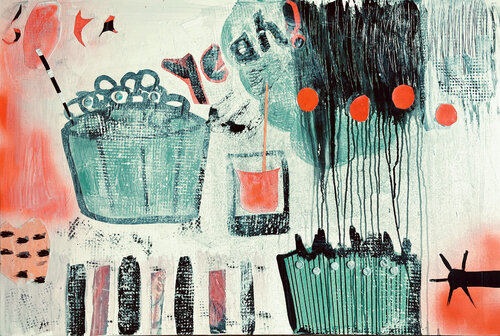 Yeah - Party! van Karen und Simone Lehmann, Schilderij te koop op Singulart