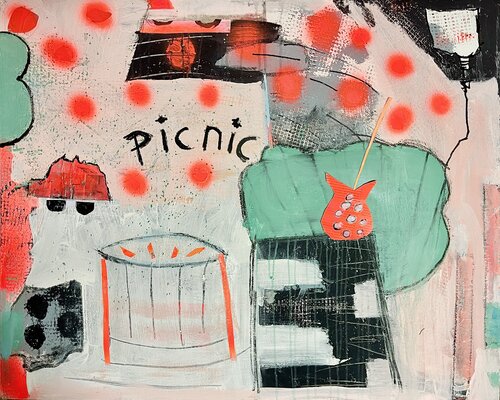 Picnic! di Karen und Simone Lehmann, Pittura in vendita su Singulart