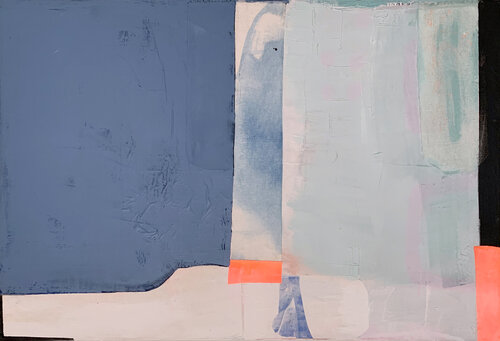 blue abstract by Karen und Simone Lehmann, 油畫 for Sale on Singulart