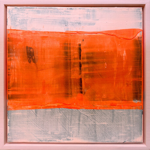 Pink and Orange Stripes by Karen und Simone Lehmann, 油畫 for Sale on Singulart