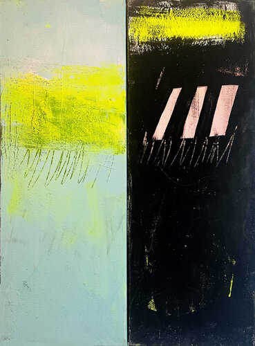 Sunny clouds - Diptychon, 2-teilig di Karen und Simone Lehmann, Pittura in vendita su Singulart