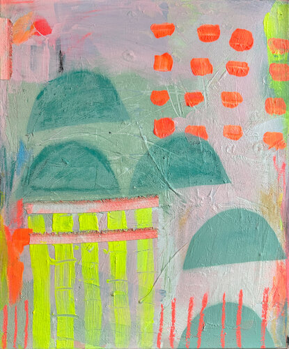 Big beach Towel von Karen und Simone Lehmann, Malerei kaufen auf Singulart