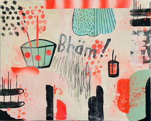 Bhäm! by Karen und Simone Lehmann, 油畫 for Sale on Singulart