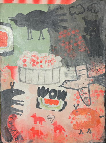 WOW- yummie by Karen und Simone Lehmann, Painting for Sale on Singulart