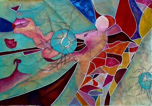 Kuss von Ulrike Schmitt, Werk auf Papier kaufen auf Singulart