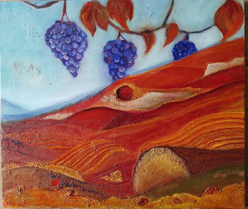 Roter Wein van Ulrike Schmitt, Schilderij te koop op Singulart