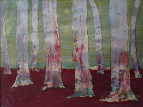 Platanen im Herbst Bunt ist meine Farbe von Ulrike Schmitt, Malerei kaufen auf Singulart