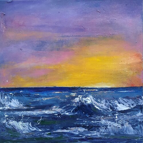 Rapsodie der Wellen van Ulrike Schmitt, Schilderij te koop op Singulart