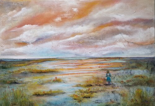 Sehnsucht nach Morgen van Ulrike Schmitt, Schilderij te koop op Singulart