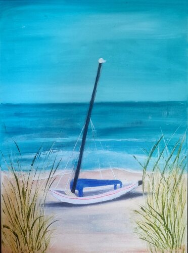 Bald geht's los van Ulrike Schmitt, Schilderij te koop op Singulart