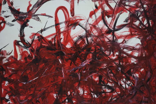 Red passion von Art Taghera, Malerei kaufen auf Singulart