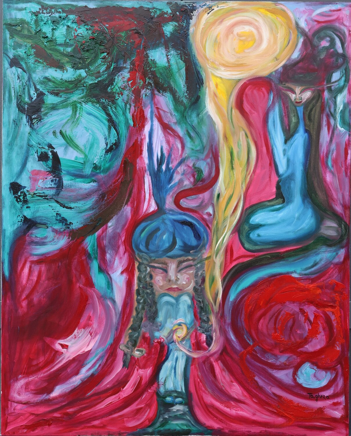 La donna che fuggi sulla luna Art Taghera