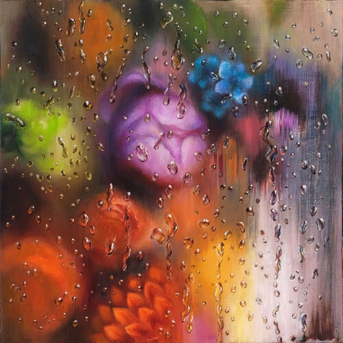 Reflection in Bloom von Lena Krashevka, Malerei kaufen auf Singulart