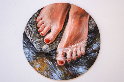 Ripples of Tranquility van Lena Krashevka, Schilderij te koop op Singulart