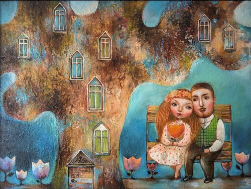 Rendezvous von Lena Krashevka, Malerei kaufen auf Singulart
